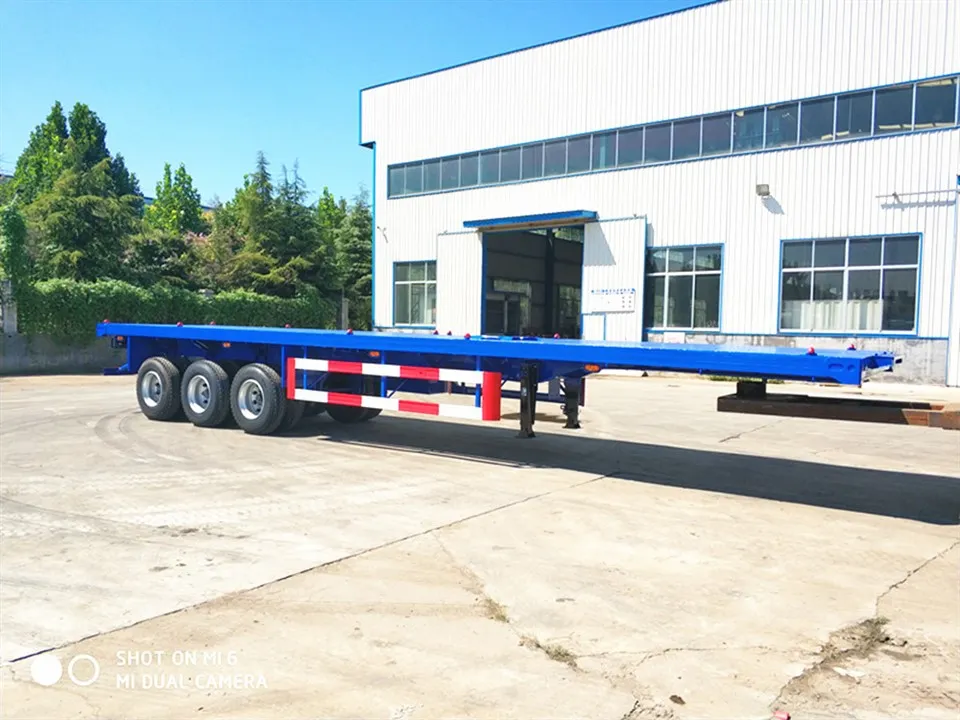 Remorcă pentru camion cu platformă de containere de 40 ft