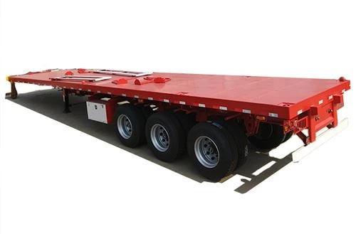 Remorcă pentru camion cu platformă de 40 de picioare la vânzare la cald în China, cu o calitate durabilă