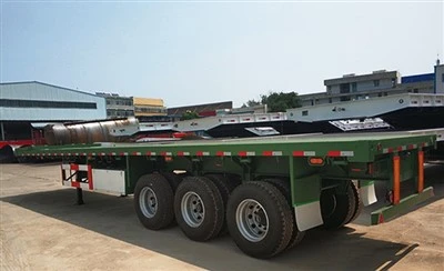 Remorcă cu platformă pentru containere cu 3 osii de vânzare caldă în China, cu o calitate durabilă