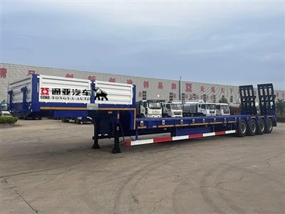 80t semi -remorcă cu pat scăzut cu scară